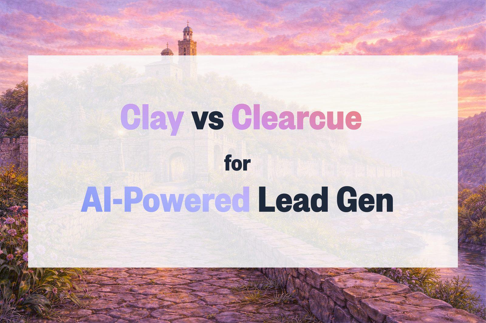 Clay vs Clearcue for AI-Powered Lead Generation (2026)