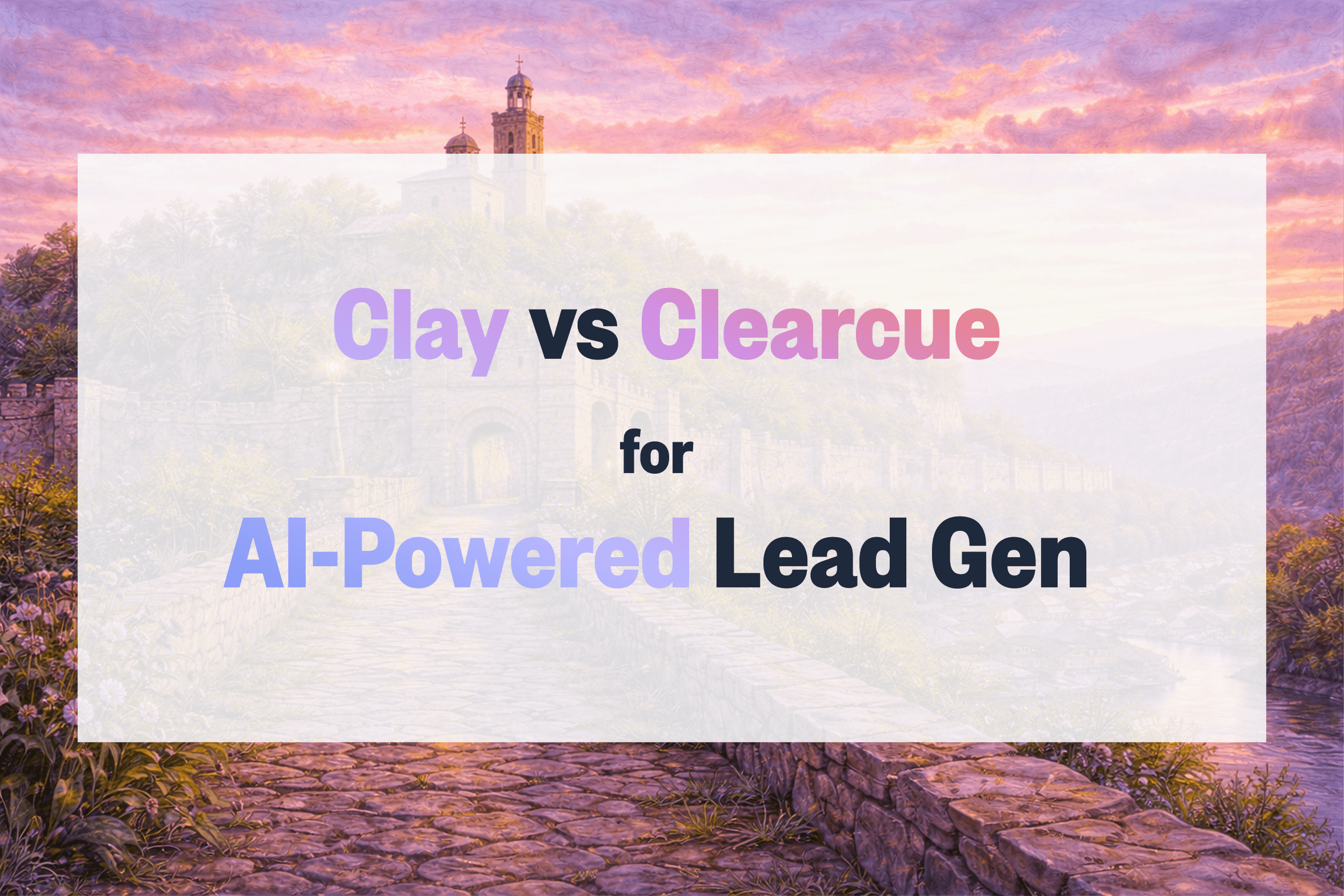 Clay vs Clearcue for AI-Powered Lead Generation (2026)