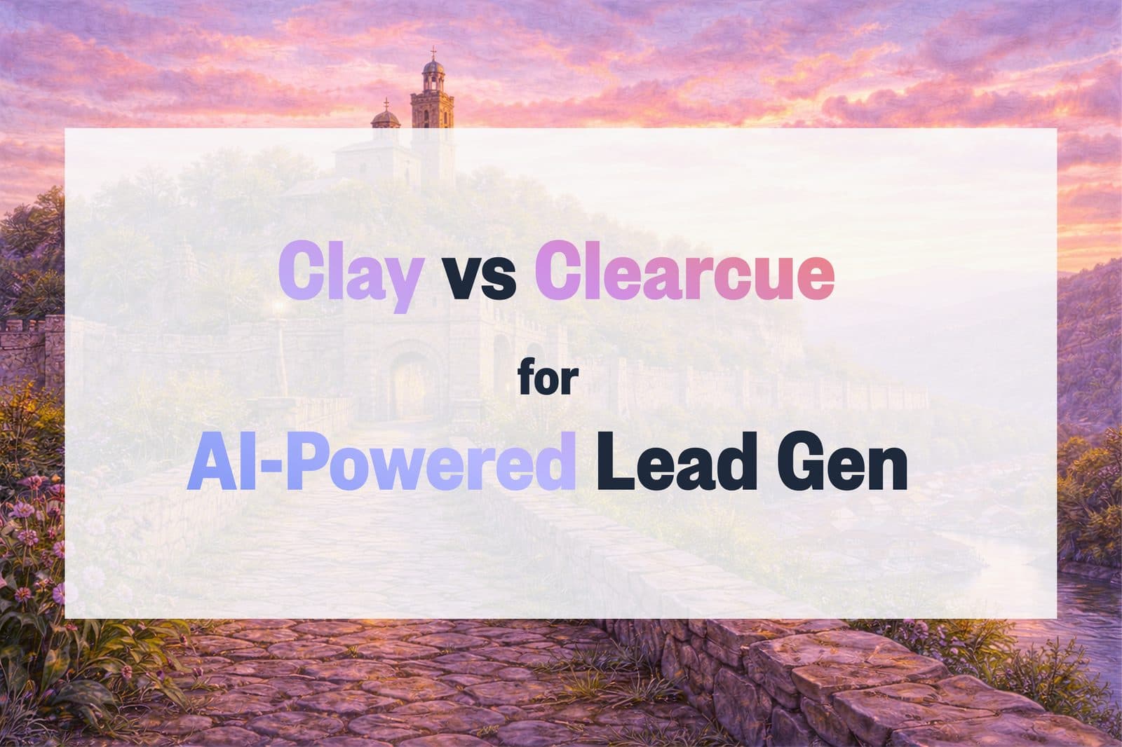 Clay vs Clearcue for AI-Powered Lead Generation (2026)