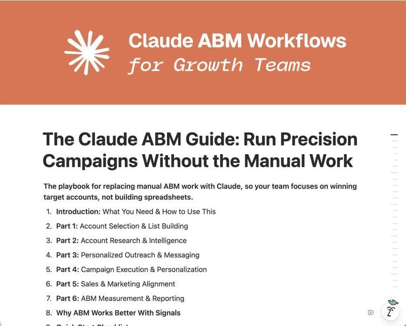 Claude ABM Workflows for Growth Teams